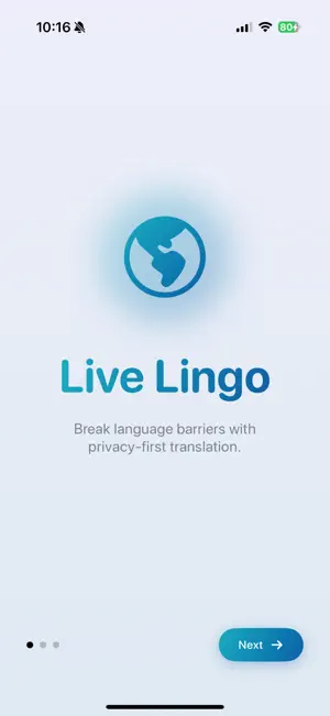 Live Lingo - Live Translator screenshot 1