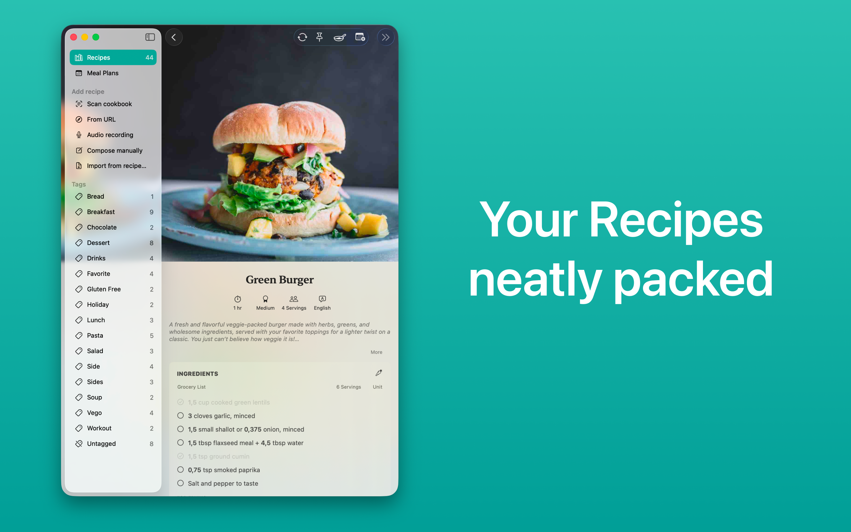 Ambre: Recipe Organizer