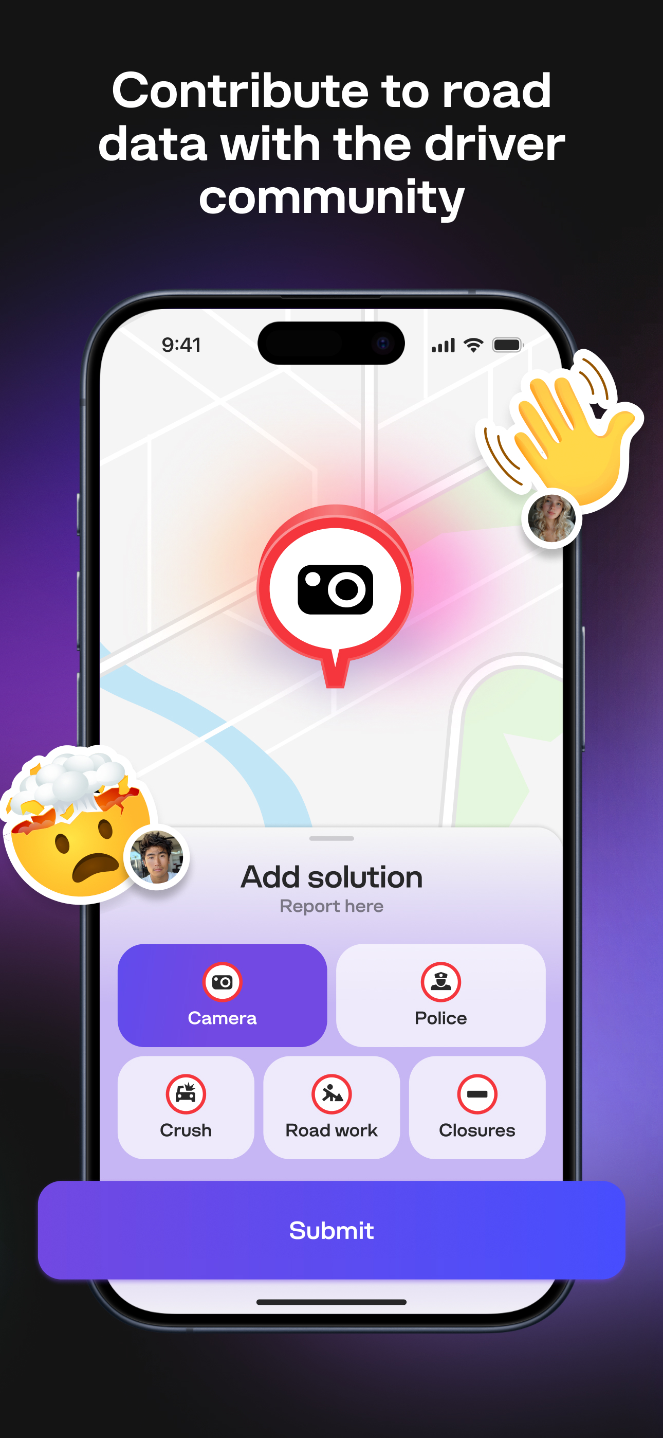 Jam: camera radar & GPS map