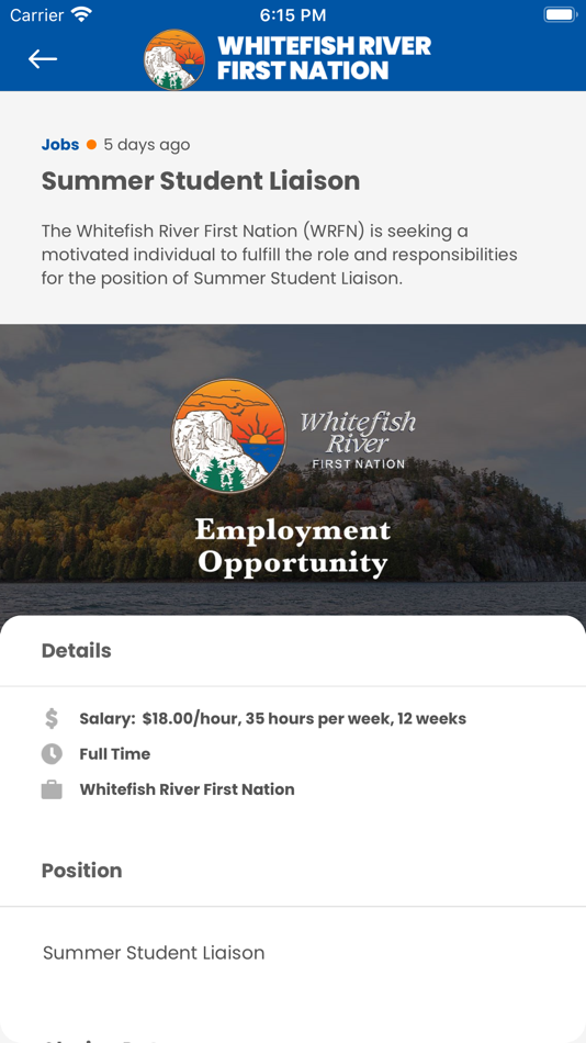 #5. Whitefish River First Nation (iOS) Podle: Whitefish River First Nation