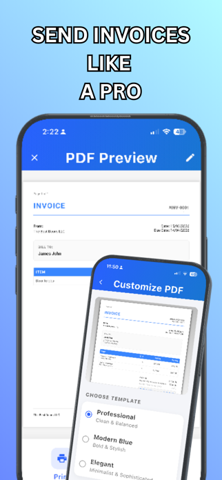 EzyInvoice: Invoice & Estimate Screenshot 2 of 6