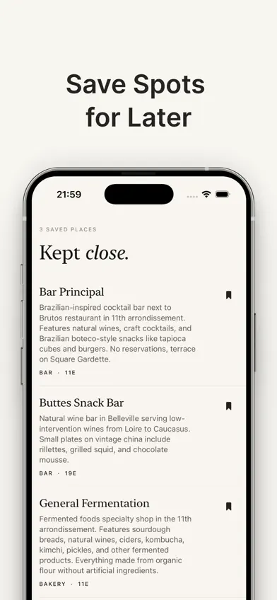 Paris Saved: Restaurant Guide screenshot 3