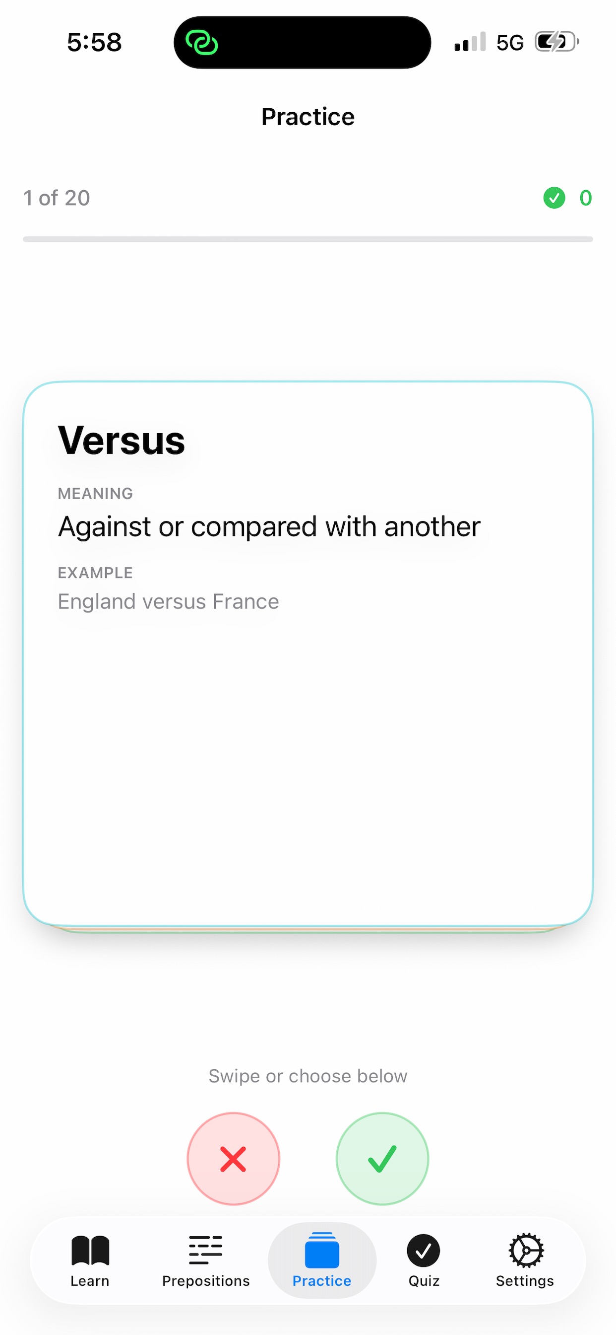 Screenshot 2 of English Preposition Tutor