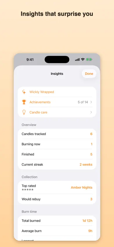 Wickly: Candle Tracker screenshot 2