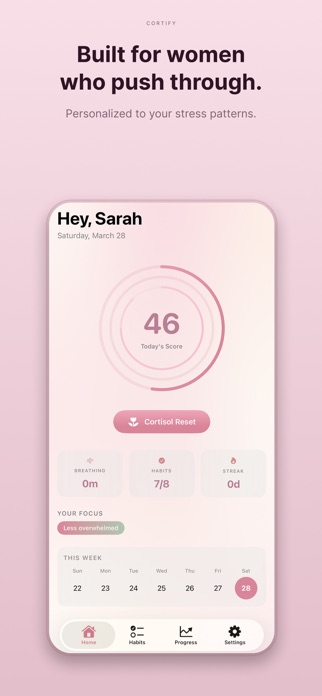 Cortify: Stress & Cortisol Screenshot 1 of 3