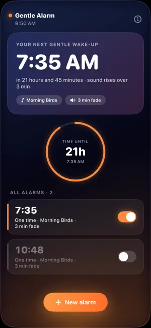 Peter's Gentle Alarm screenshot 1