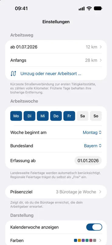 Pendeltage: Homeoffice-Tracker screenshot 3 of 5