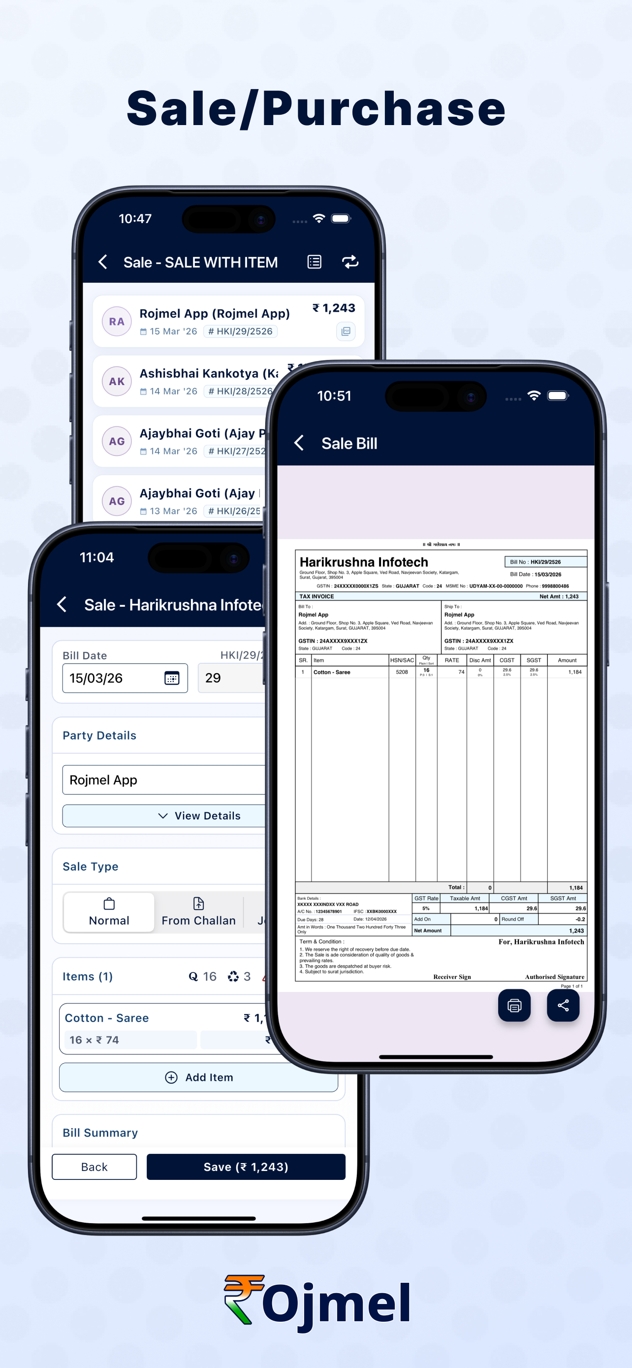 Rojmel Invoice Billing screenshot 3