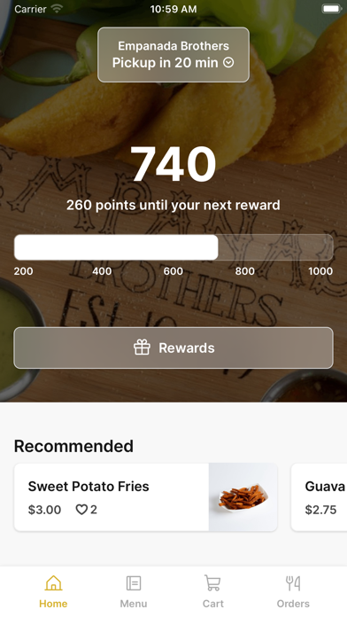 Empanada Brothers To Go iPhone screenshot 1 - Food & Drink app