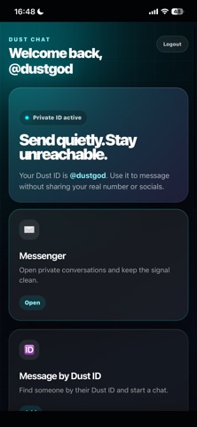 Dust Chat screenshot