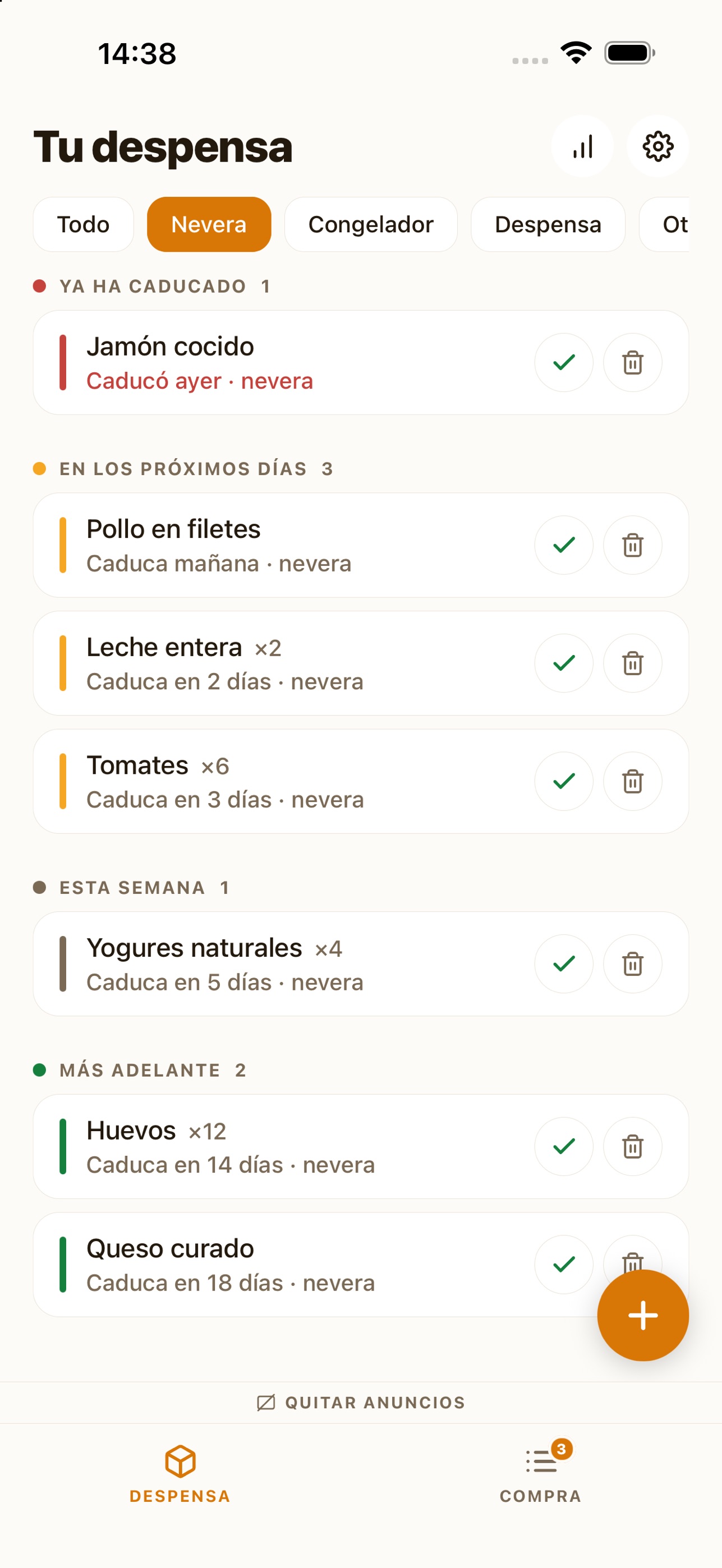 Screenshot 3 of Caduca: despensa y compra