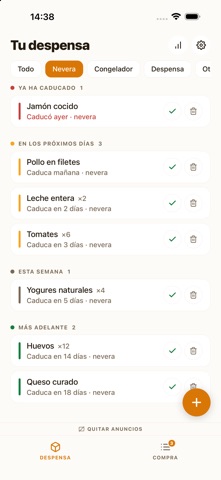 Caduca: despensa y compra screenshot 3
