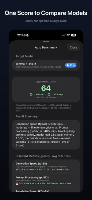 Local AI Bench screenshot 3