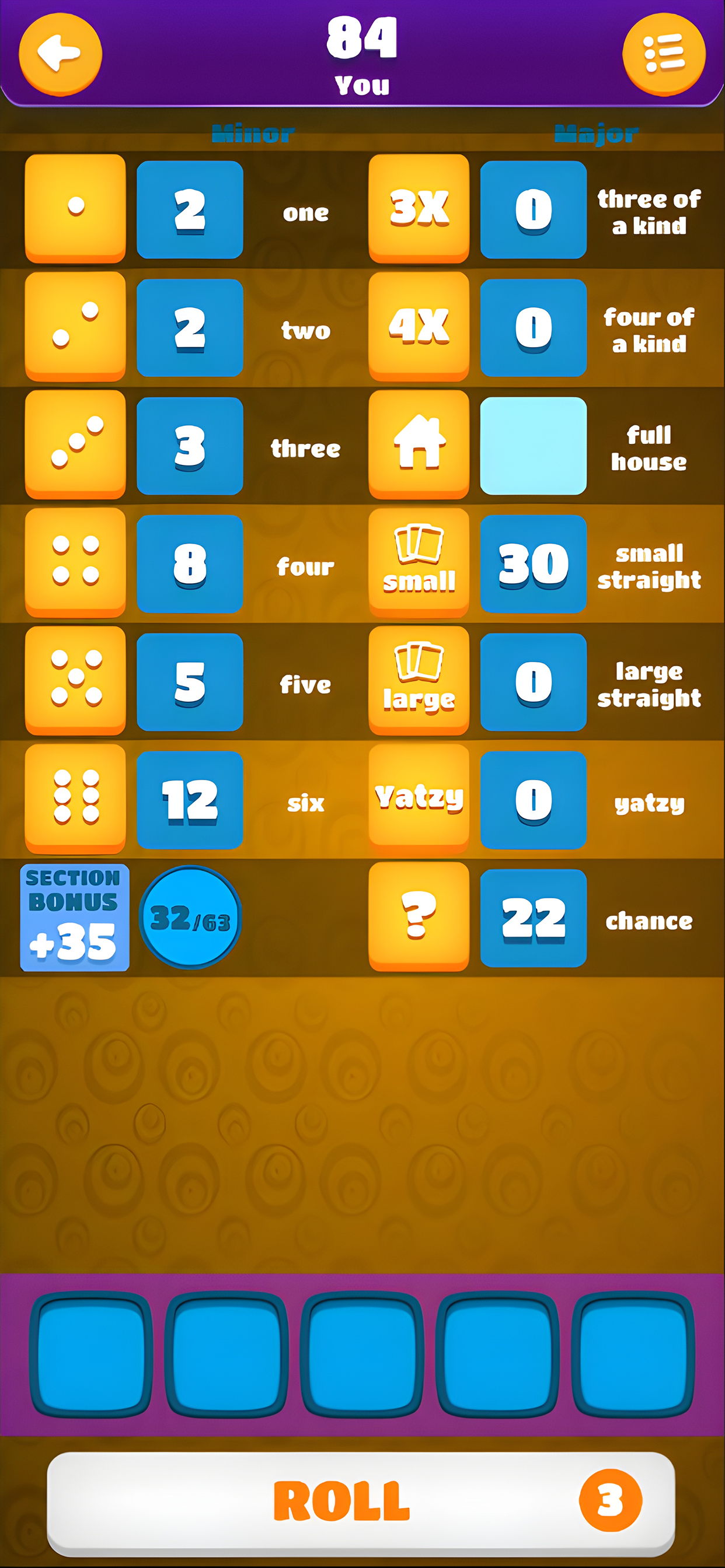 Classic Yatzy Dice Wars