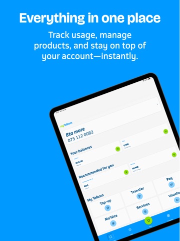 MyTelkom App iPad screenshot 2