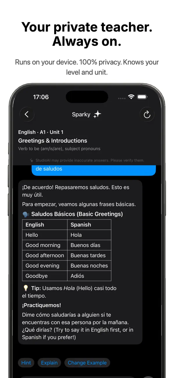 #2. StudioAI: Language Learning (iOS) بواسطة: Francisco Bertero