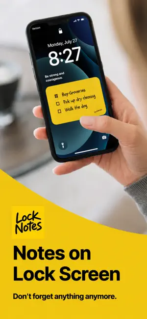 LockScreenNotes & Widget screenshot 1