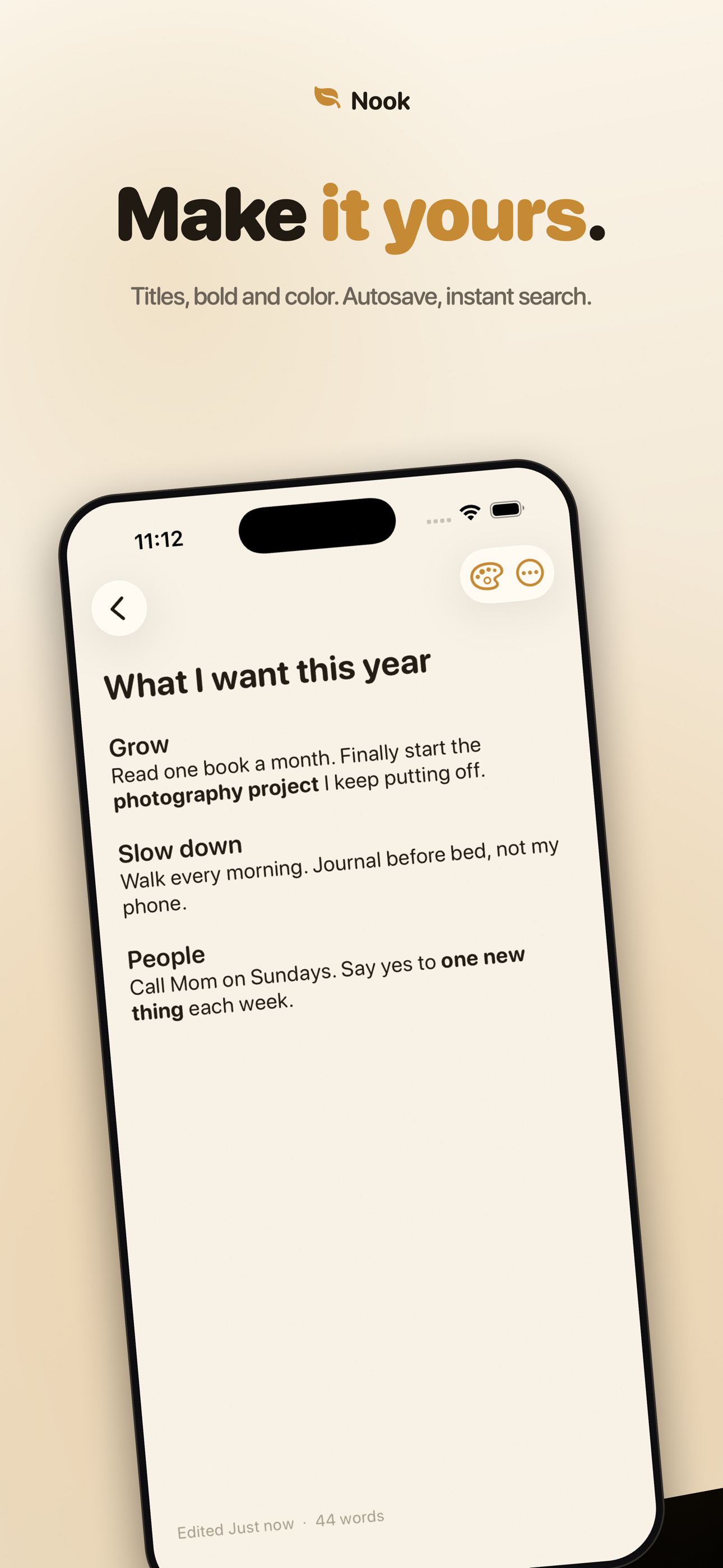 Nook - Private Notes screenshot 4