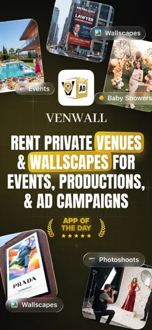 Venwall - Book Venues & Walls screenshot 1