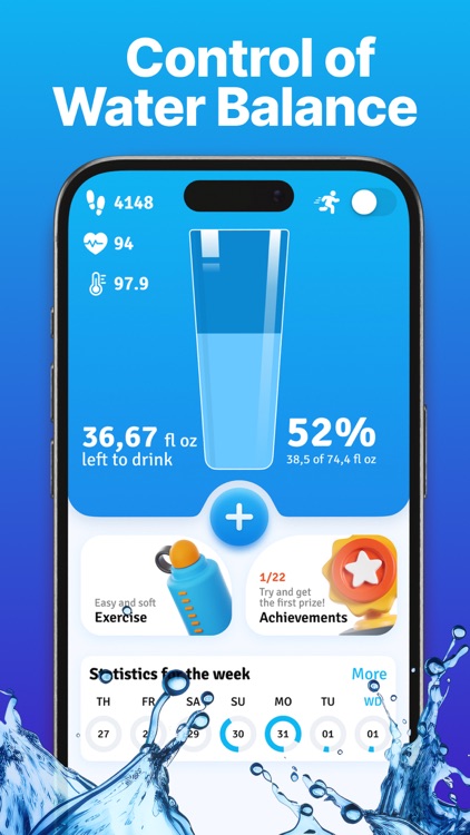 Heart Rate & Water Tracker App