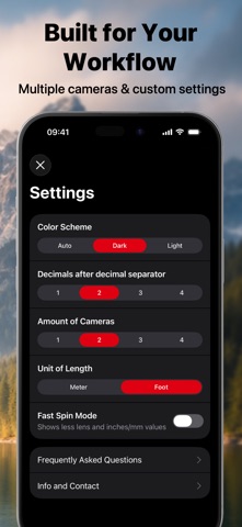 Simple DoF Calculator screenshot