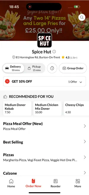 Spice Hut Burton-On-Trent screenshot 2