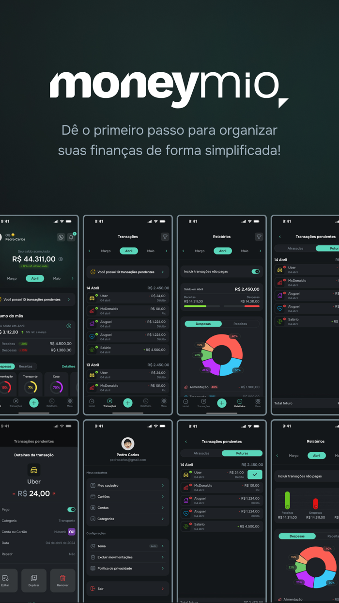 MoneyMio - Finanças com IA