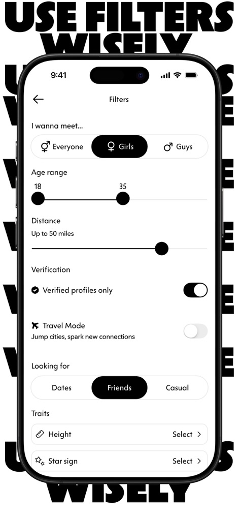 Wink Dating: Meet, Chat & Date - Refined Search Filters