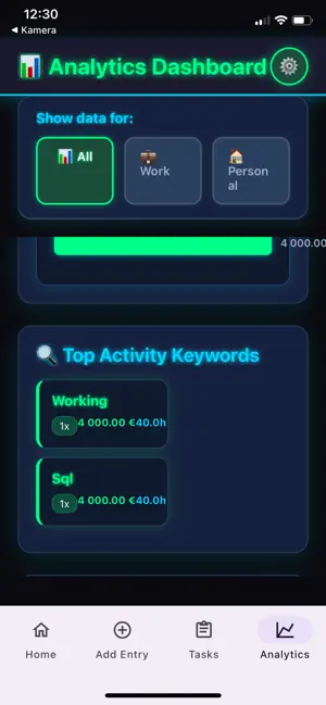 Project Time Record screenshot 2