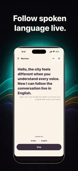 Murmur: Live Voice Translator screenshot 2