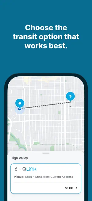 Link Paratransit screenshot 2
