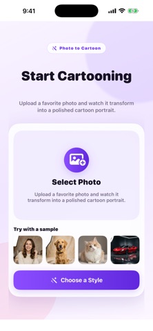 Turn Photo Into Cartoon iPhone screenshot