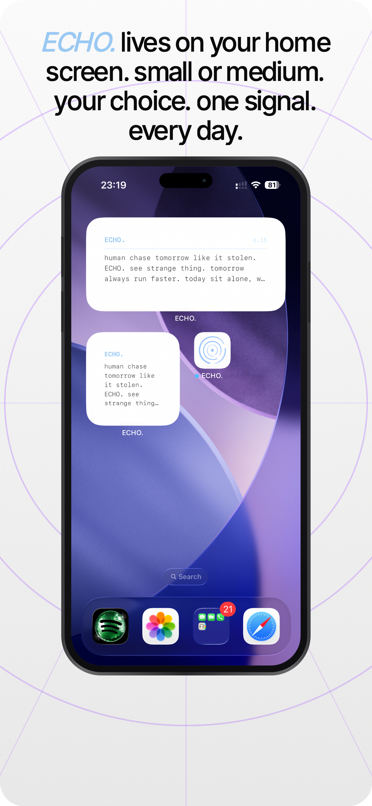 ECHO. signal