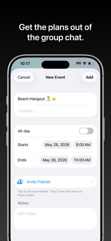 Overlap Calendar iPhone screenshot