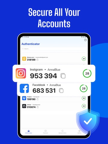 Authenticator App: Secure 2FA iPad screenshot