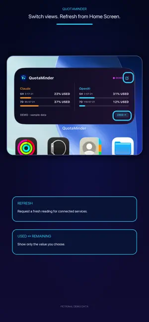QuotaMinder: AI Usage Tracker screenshot 2