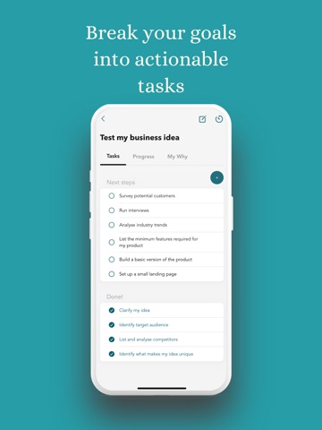 Dream Big: Goal Tracker iPad screenshot