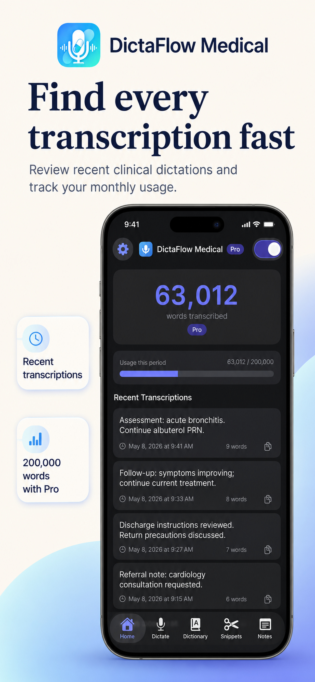 DictaFlow Medical Dictation screenshot 7
