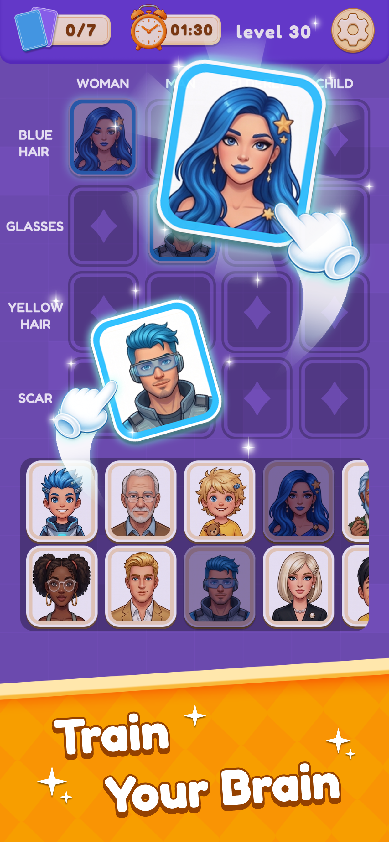 Pair Match Solitaire Puzzle screenshot 2