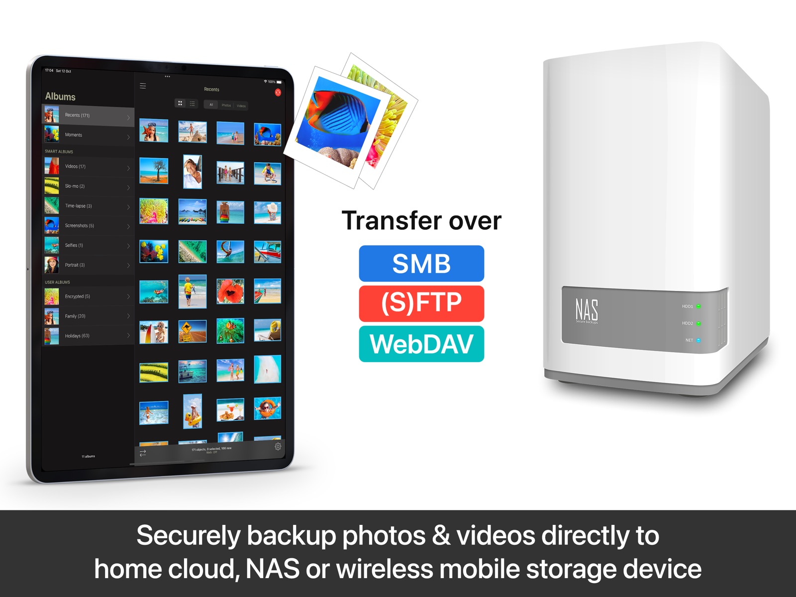 PhotoSync – transfer photos ipad screenshot 3