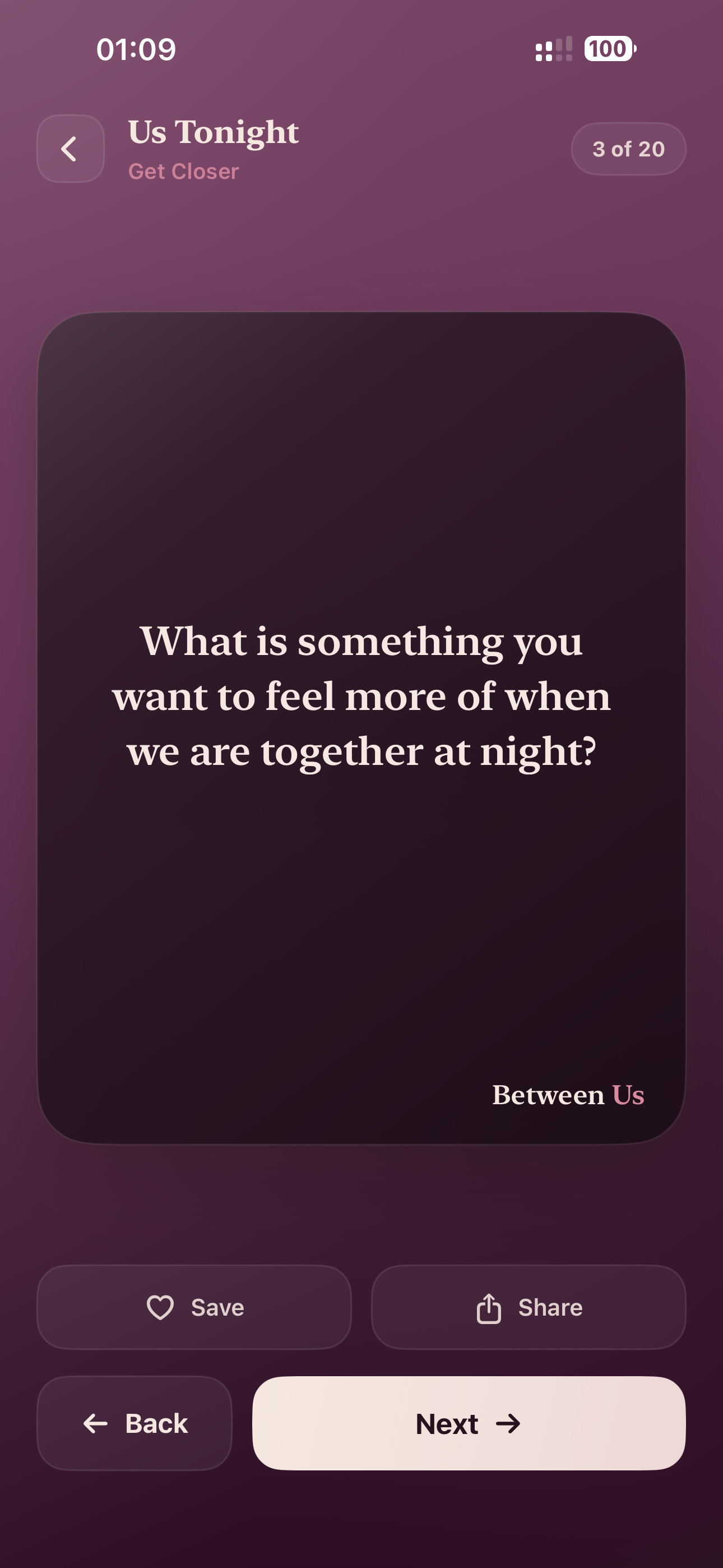 Between Us: Couples Questions screenshot 5