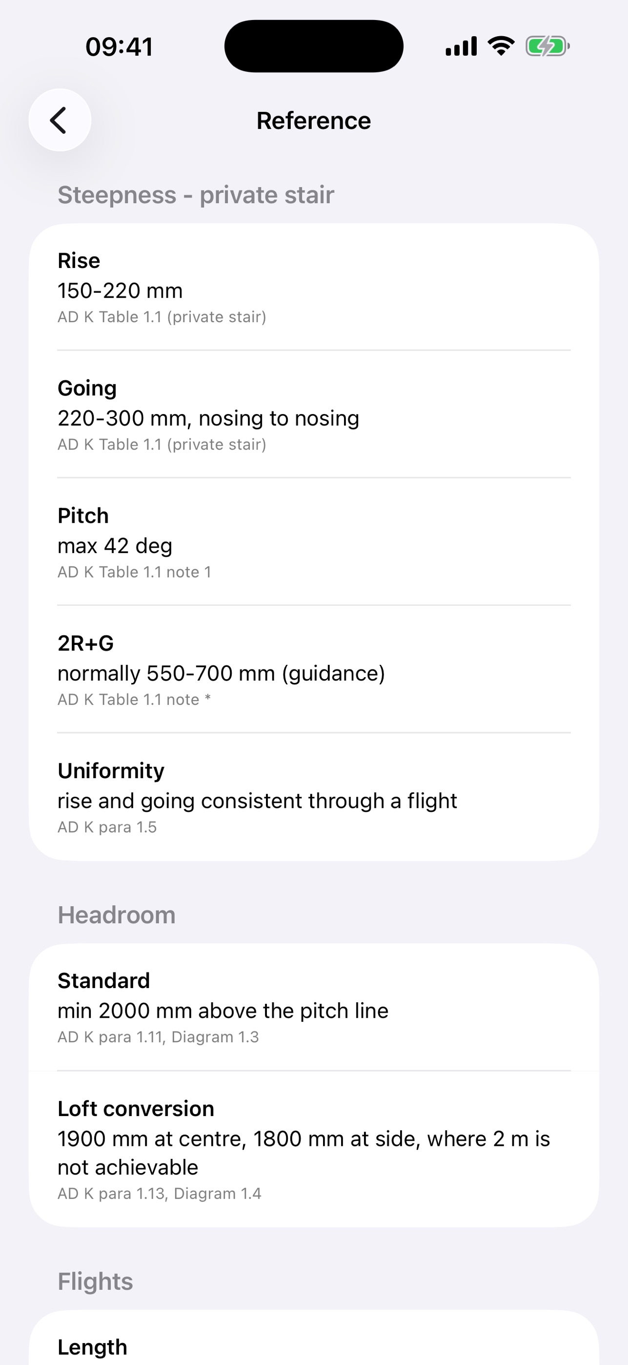 Screenshot 5 of Stair Calculator: UK Part K