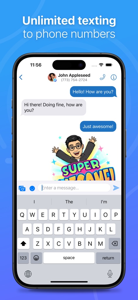 Talkatone: WiFi Text & Calls - Seamless Messaging Interface