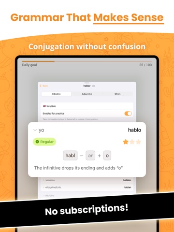 ConjuGato: Learn Spanish Verbs ipad screenshot 4