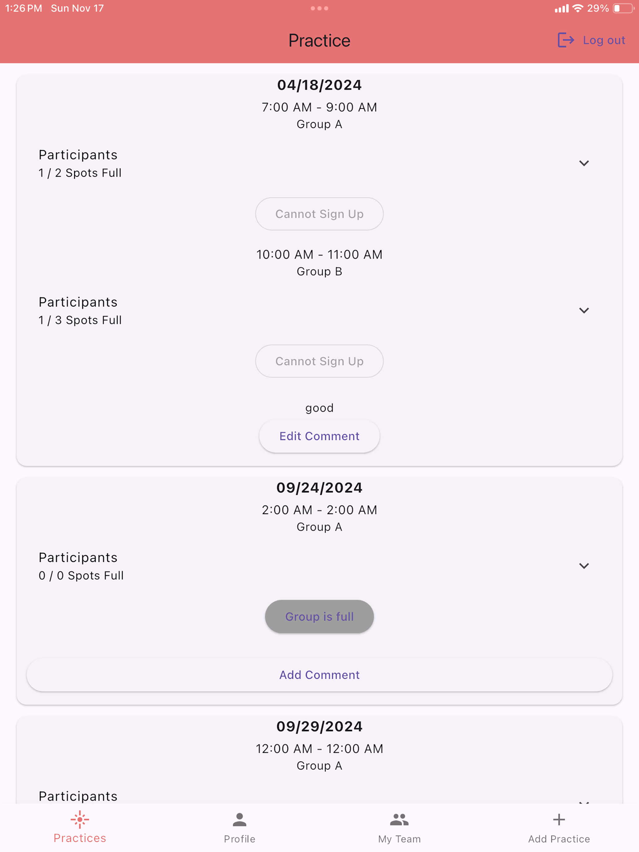 Practice Planner