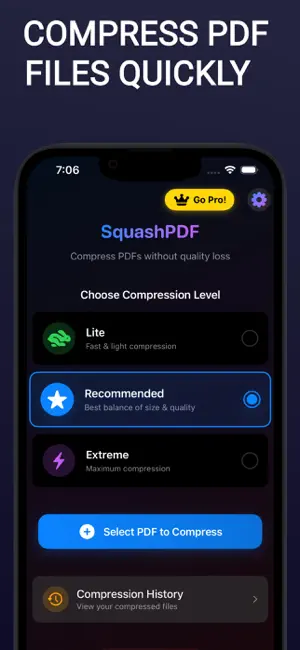 Batch PDF Compressor SquashPDF screenshot 1