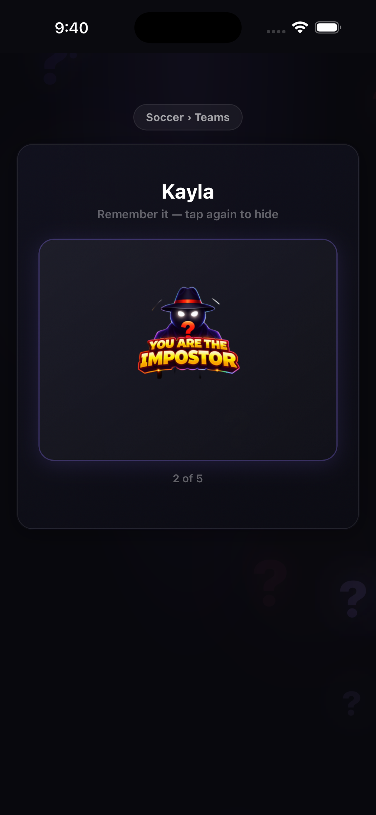 Whos The Impostor?