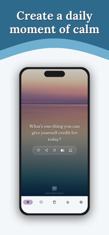 Calm Reminders & Journal iPhone screenshot