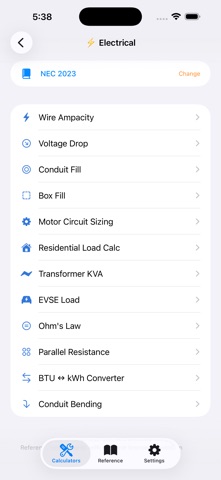 Trades: Calc screenshot