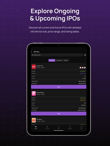 IPO Plus iPad screenshot
